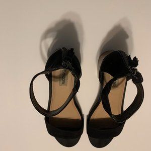 Steve Madden Black Suede Heels